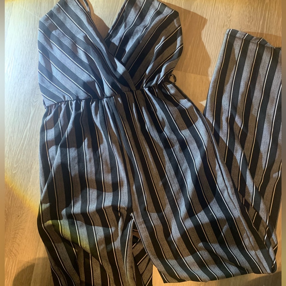 black and white romper